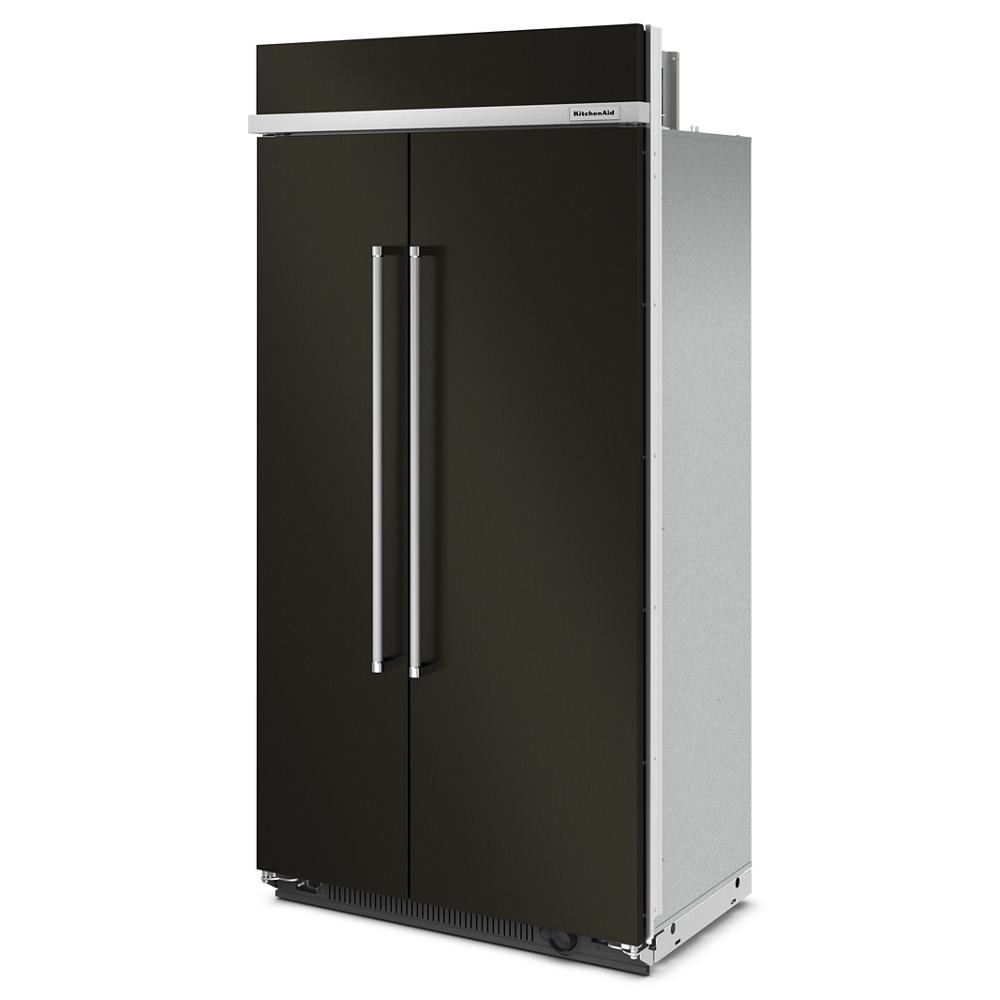 KitchenAid 25.5 Cu Ft. 42" Built-In Side-by-Side Refrigerator with PrintShield™ Finish