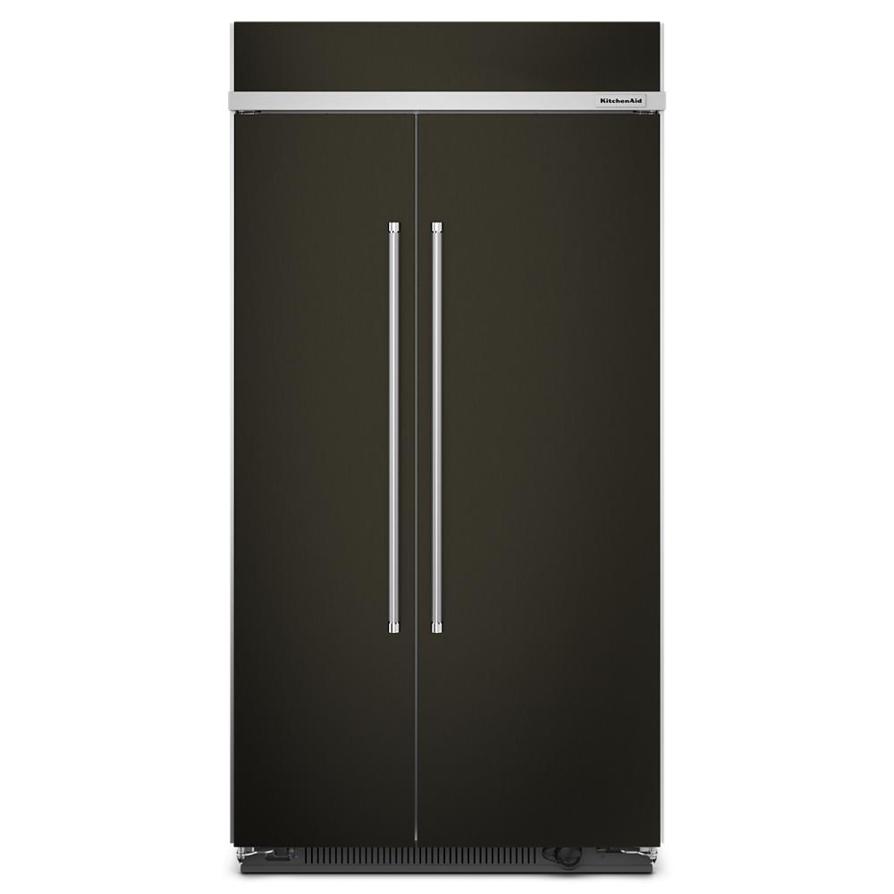 KitchenAid 25.5 Cu Ft. 42" Built-In Side-by-Side Refrigerator with PrintShield™ Finish