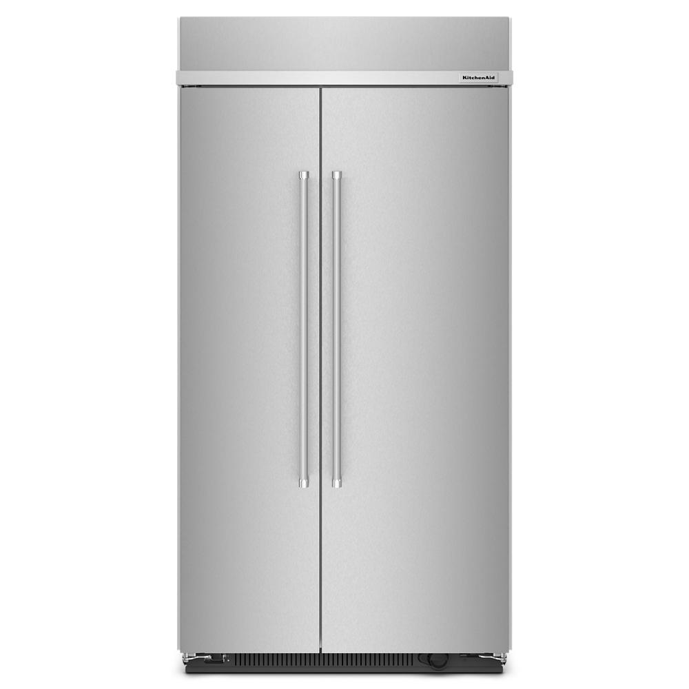 KitchenAid 25.5 Cu Ft. 42" Built-In Side-by-Side Refrigerator with PrintShield™ Finish