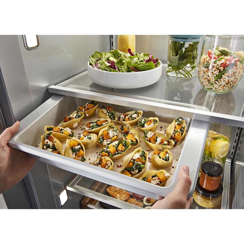 KitchenAid KBSN708MPS 30 Cu. Ft. 48 Built-In Side-by-Side Refrigerator  with PrintShield(TM) Finish, Simon's Furniture