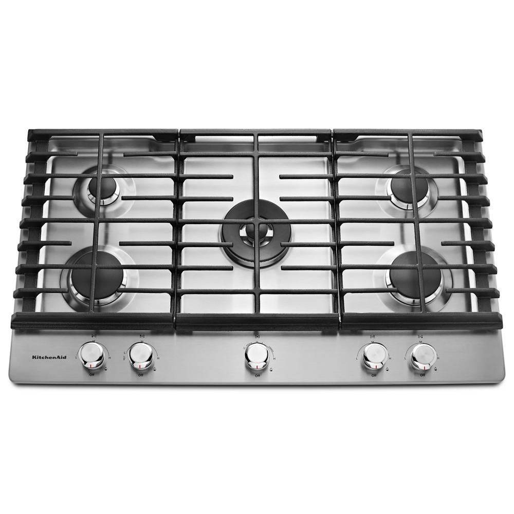 KitchenAid 36" 5-Burner Gas Cooktop