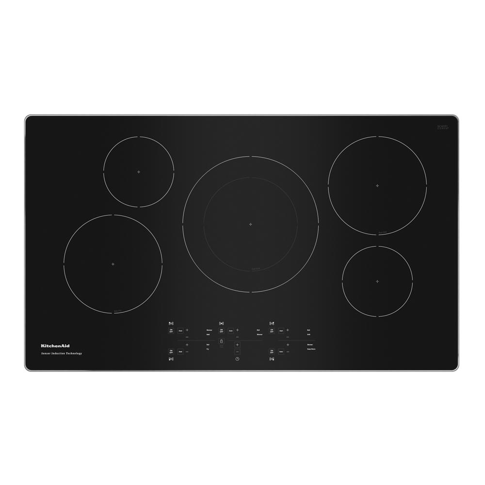 KitchenAid 36 Stainless Steel 5-element Sensor Induction Cooktop