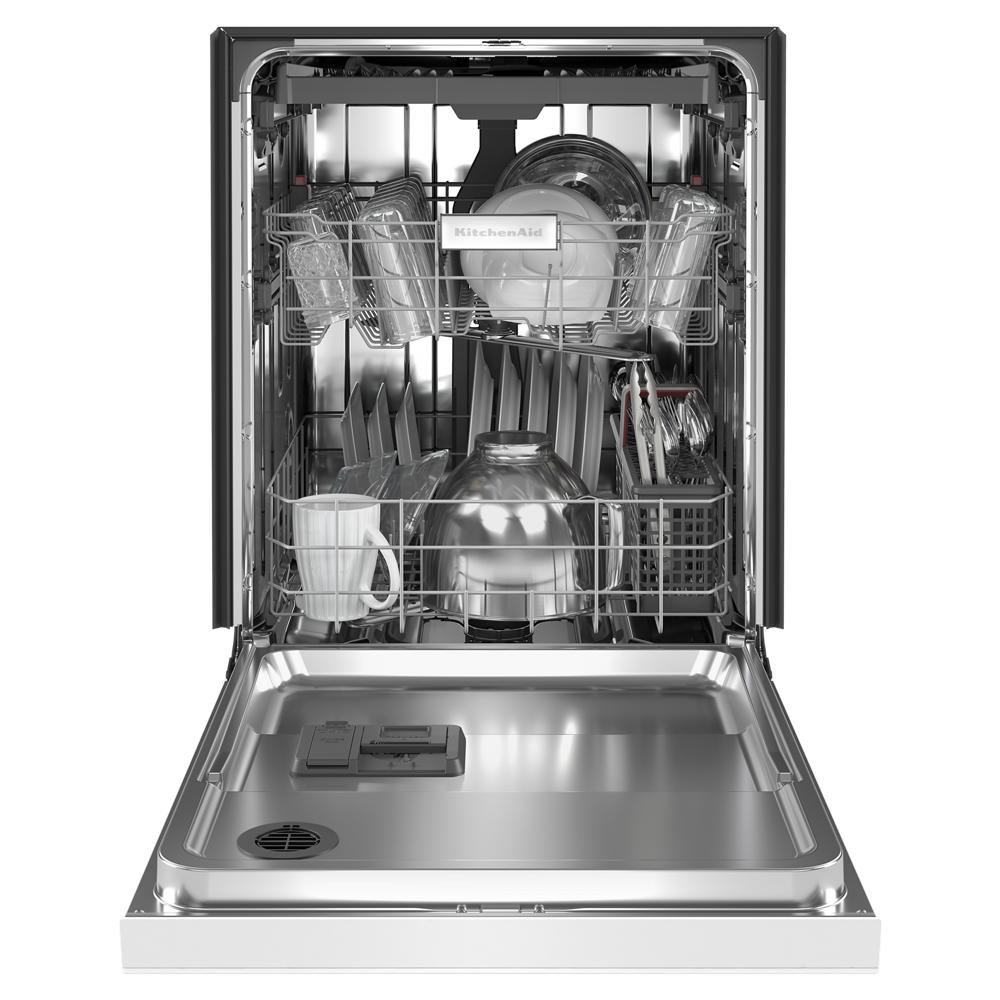 Model: KDFE204KWH | KitchenAid Third Level Utensil Rack Dishwasher with 30+ Total Wash Jets, 39 dBA