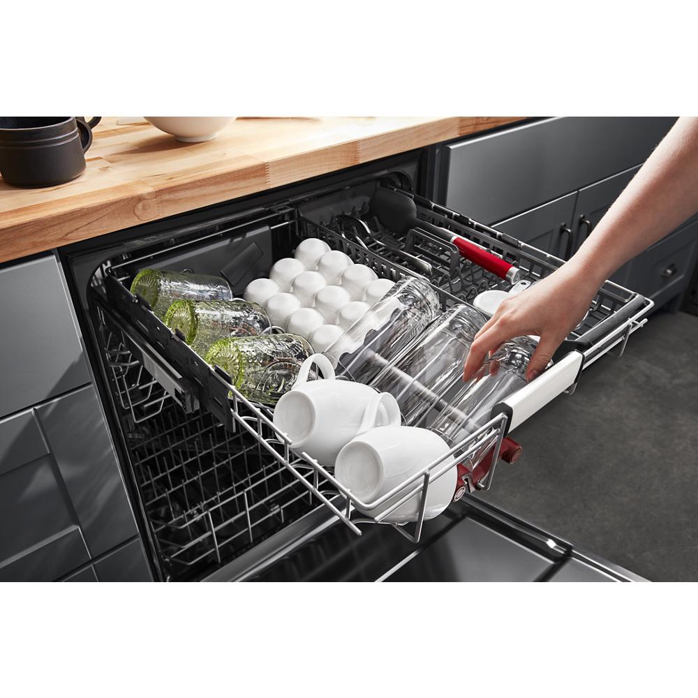 Model: KDFM404KBS | KitchenAid 360° Max Jets™ Third Rack Dishwasher with 50+ Total Wash Jets, 44 dBA