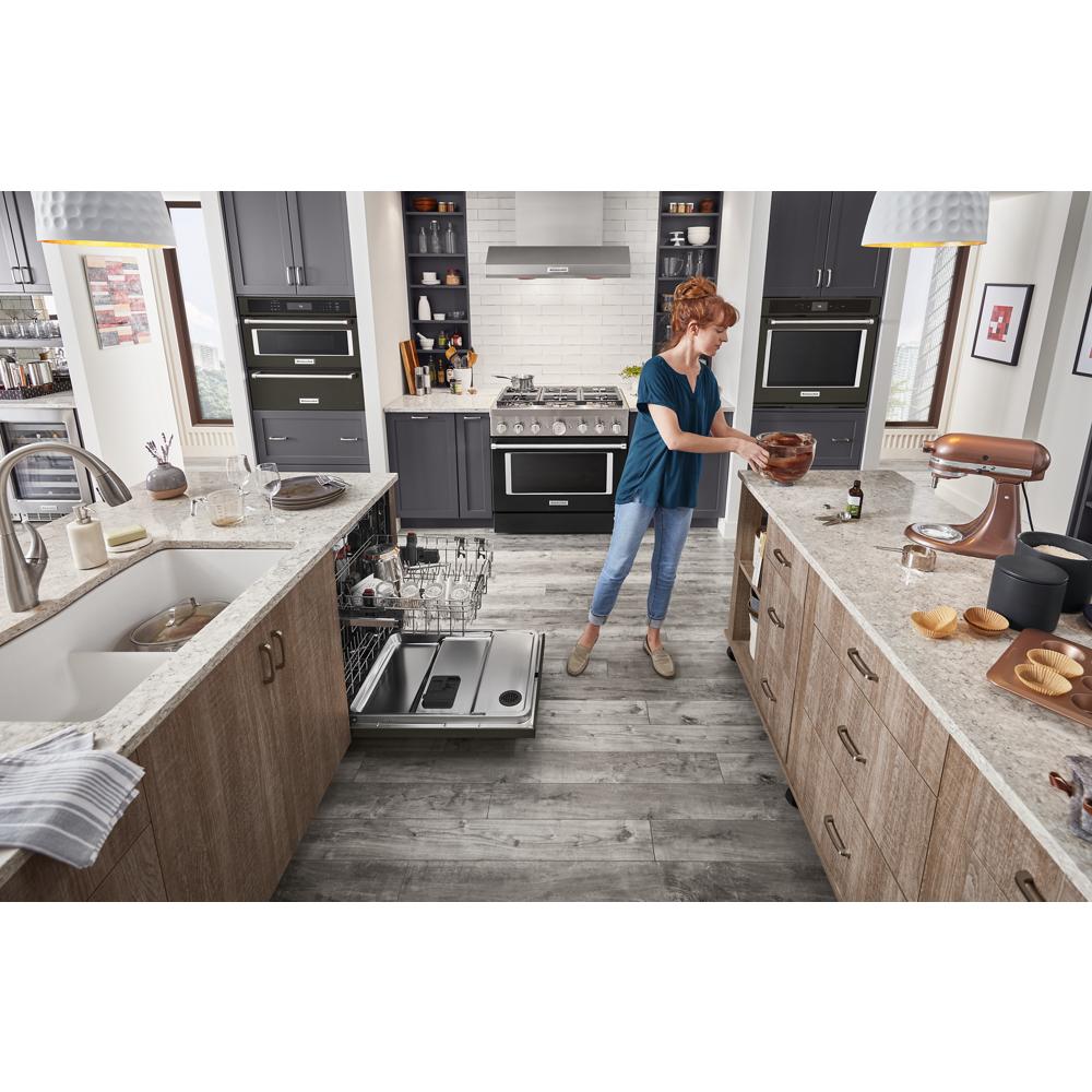 Model: KDFM404KBS | KitchenAid 360° Max Jets™ Third Rack Dishwasher with 50+ Total Wash Jets, 44 dBA
