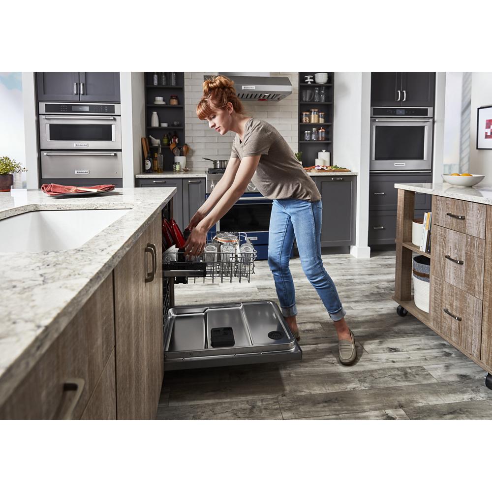 Model: KDFM404KBS | KitchenAid 360° Max Jets™ Third Rack Dishwasher with 50+ Total Wash Jets, 44 dBA