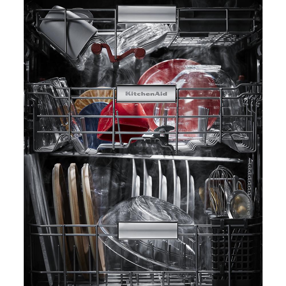 Model: KDPM604KBS | KitchenAid 360° Max Jets™ Third Rack Dishwasher with Fan-Enabled ProDry™ System, 44 dBA