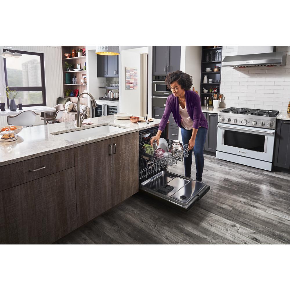 Model: KDPM604KBS | KitchenAid 360° Max Jets™ Third Rack Dishwasher with Fan-Enabled ProDry™ System, 44 dBA