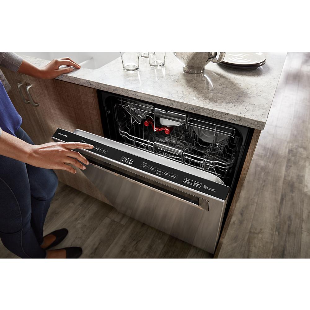 Model: KDPM704KPS | KitchenAid 360° Max Jets™ Third Rack Dishwasher with Ultra-Bright LED Lighting, 44 dBA