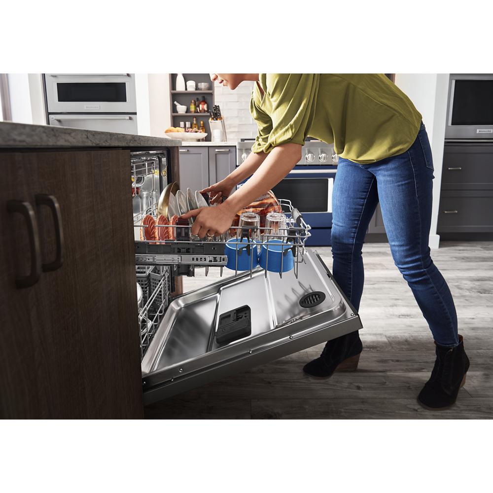 Model: KDPM704KPS | KitchenAid 360° Max Jets™ Third Rack Dishwasher with Ultra-Bright LED Lighting, 44 dBA