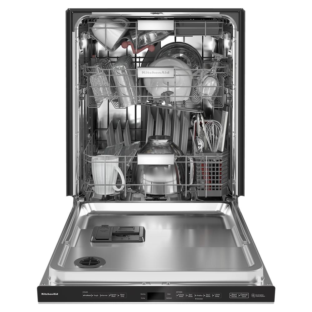 Model: KDPM704KPS | KitchenAid 360° Max Jets™ Third Rack Dishwasher with Ultra-Bright LED Lighting, 44 dBA