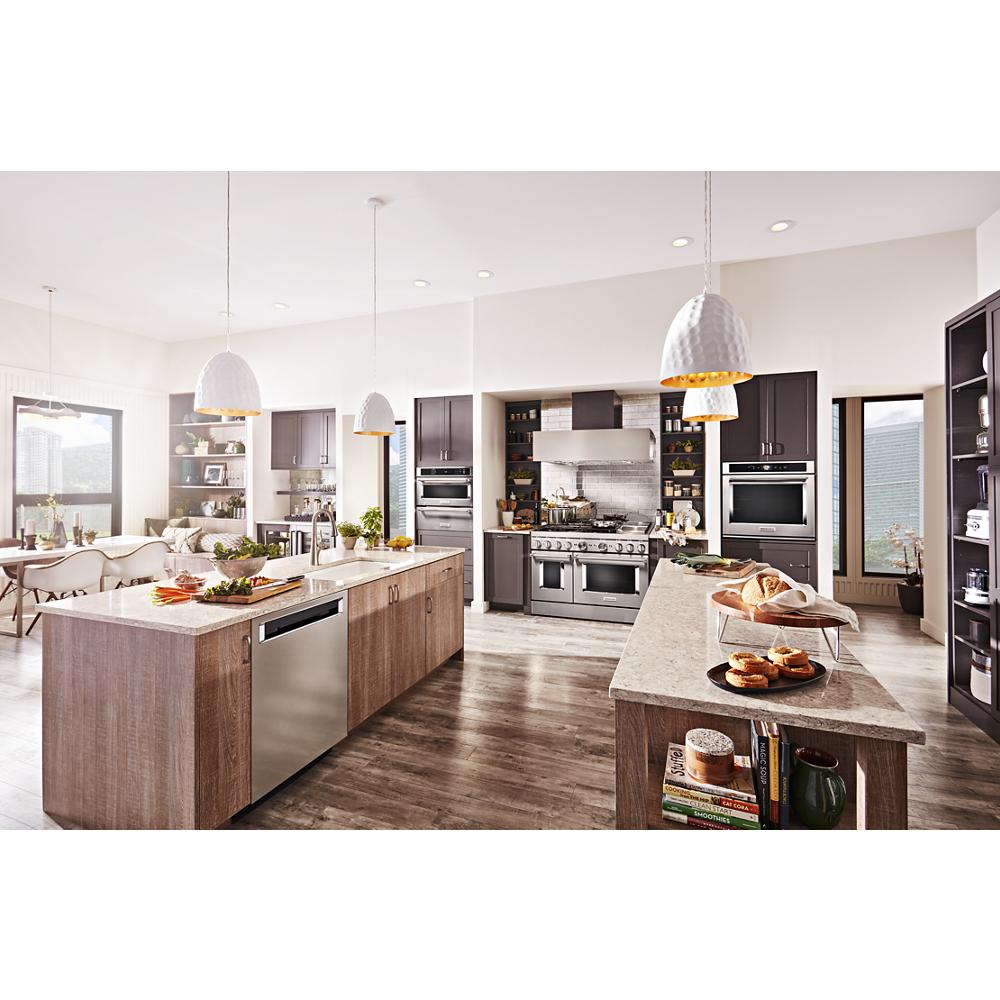 Model: KDPM704KPS | KitchenAid 360° Max Jets™ Third Rack Dishwasher with Ultra-Bright LED Lighting, 44 dBA