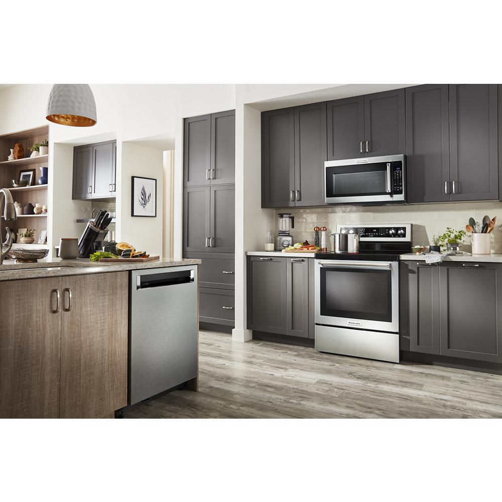 Model: KDPM704KPS | KitchenAid 360° Max Jets™ Third Rack Dishwasher with Ultra-Bright LED Lighting, 44 dBA