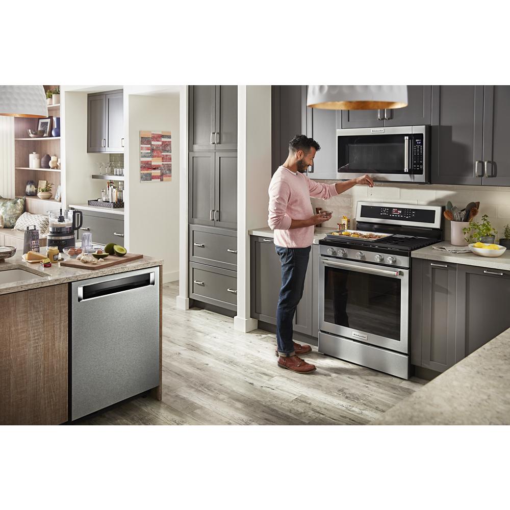 Model: KDPM704KPS | KitchenAid 360° Max Jets™ Third Rack Dishwasher with Ultra-Bright LED Lighting, 44 dBA