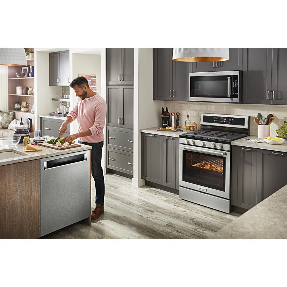 Model: KDPM704KPS | KitchenAid 360° Max Jets™ Third Rack Dishwasher with Ultra-Bright LED Lighting, 44 dBA