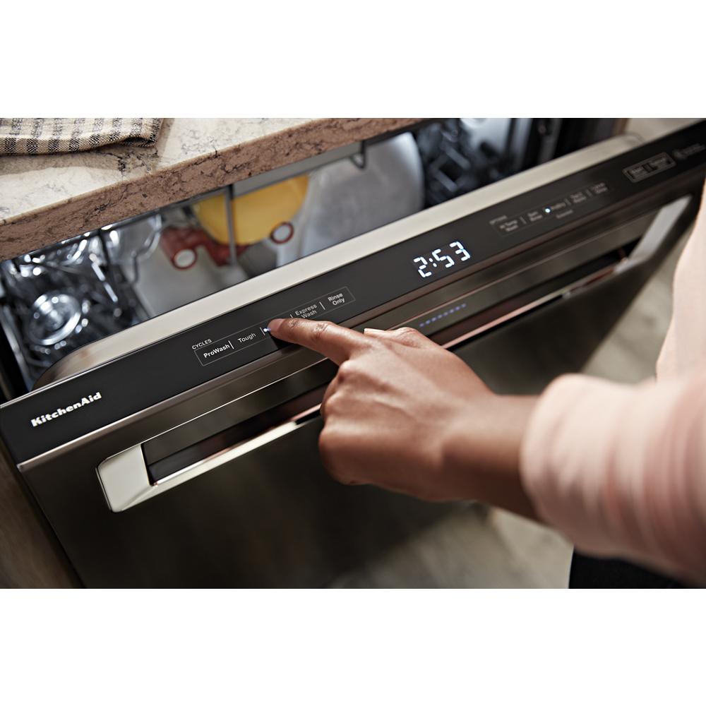 Model: KDPM804KBS | KitchenAid 360° Max Jets™ Third Rack Dishwasher with Stainless Steel Third Rack Wash Jets, 44 dBA