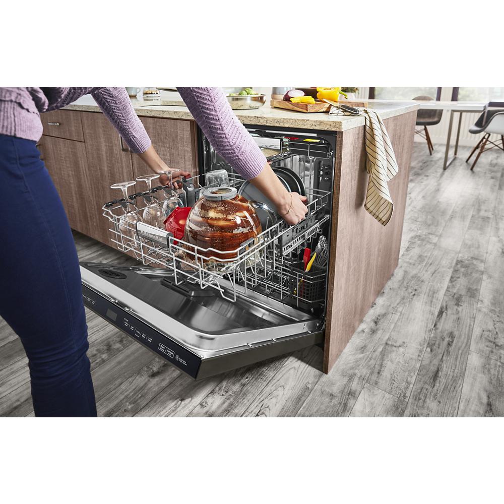 Model: KDPM804KBS | KitchenAid 360° Max Jets™ Third Rack Dishwasher with Stainless Steel Third Rack Wash Jets, 44 dBA
