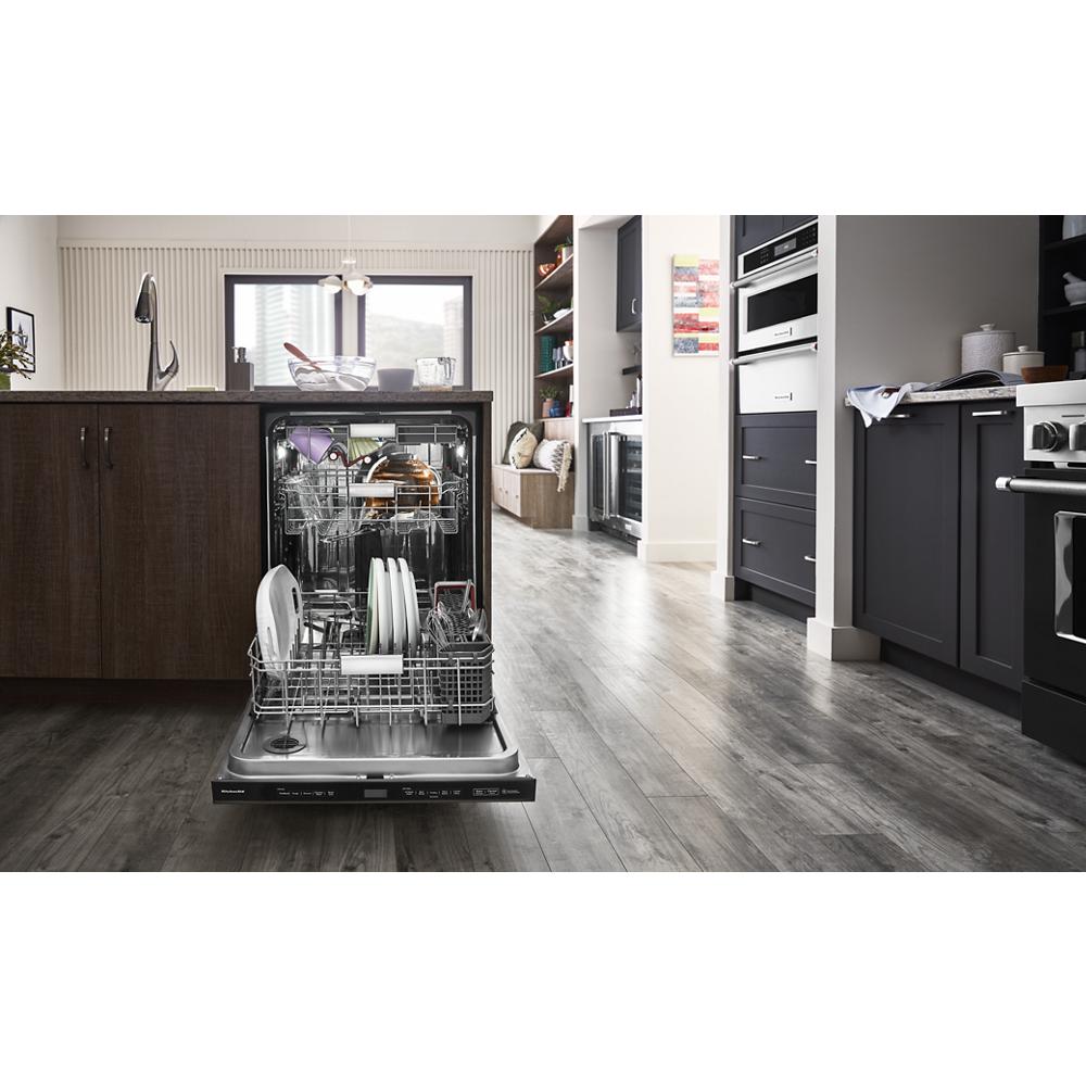 Model: KDPM804KBS | KitchenAid 360° Max Jets™ Third Rack Dishwasher with Stainless Steel Third Rack Wash Jets, 44 dBA
