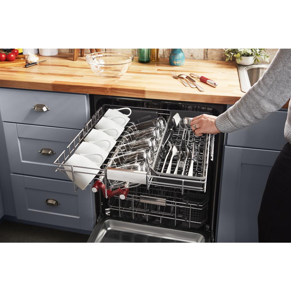 Model: KDPM804KBS | KitchenAid 360° Max Jets™ Third Rack Dishwasher with Stainless Steel Third Rack Wash Jets, 44 dBA