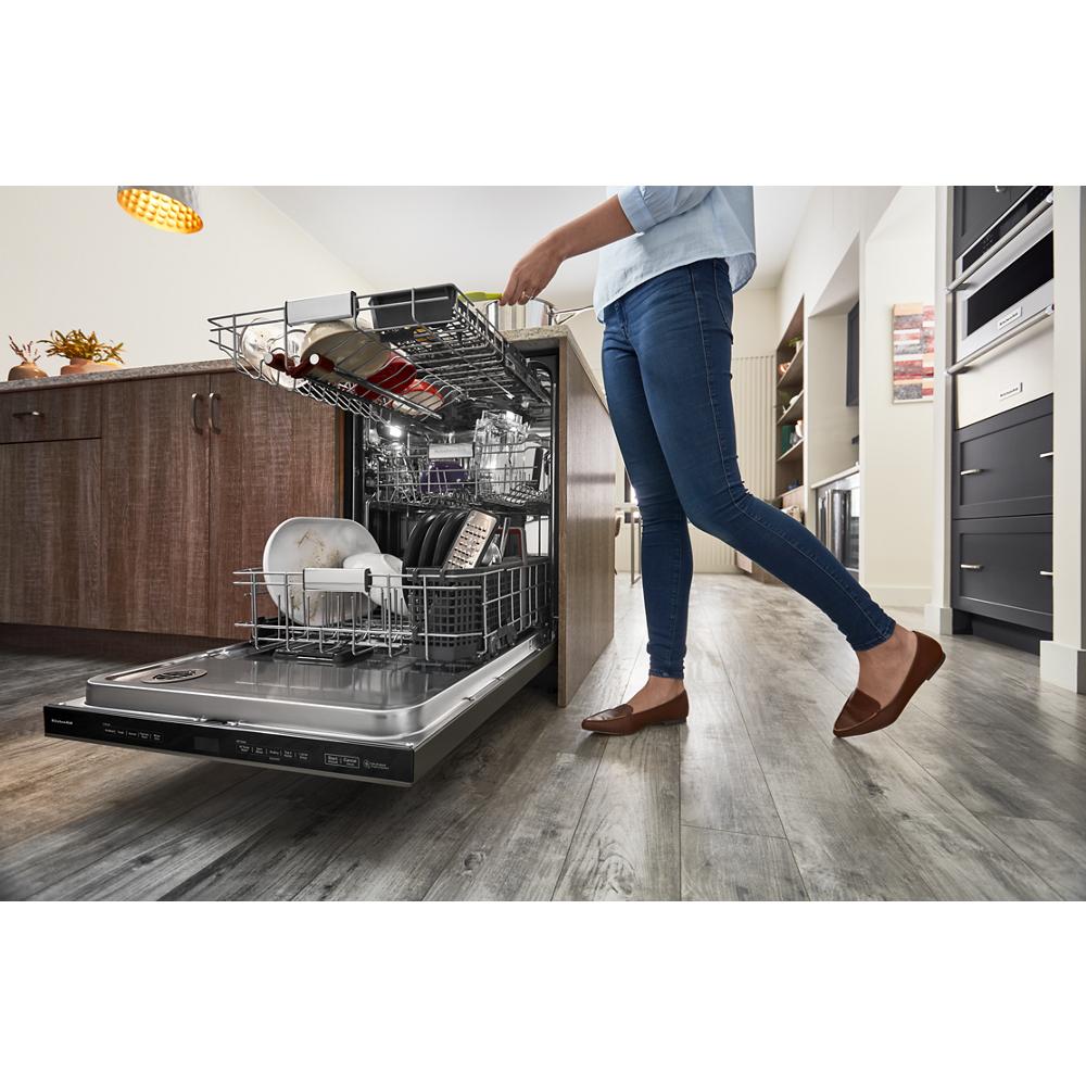 Model: KDPM804KBS | KitchenAid 360° Max Jets™ Third Rack Dishwasher with Stainless Steel Third Rack Wash Jets, 44 dBA
