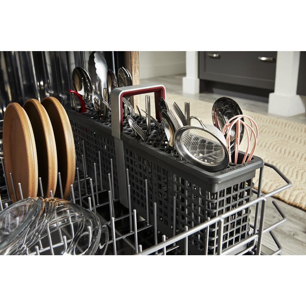 Model: KDTE204KBL | KitchenAid Third Level Utensil Rack Dishwasher with 30+ Total Wash Jets, 39 dBA