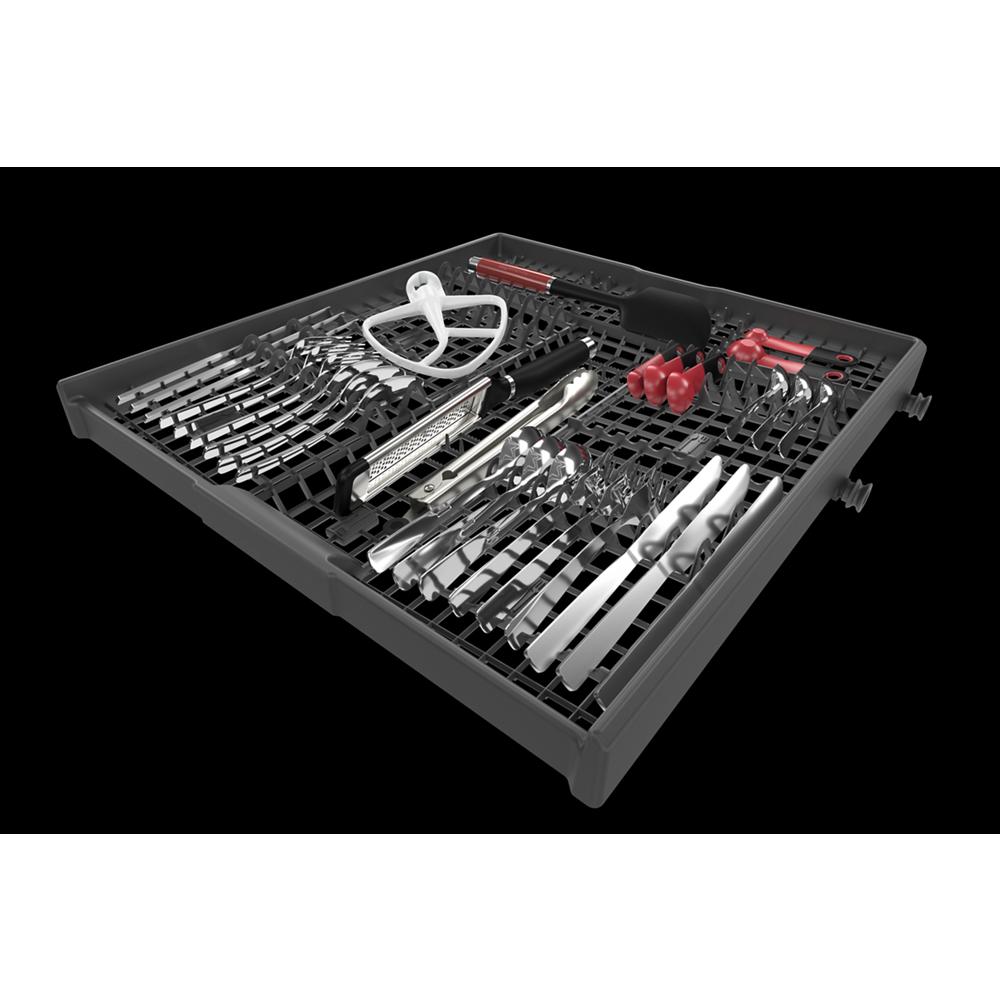 Model: KDTE204KBS | KitchenAid Third Level Utensil Rack Dishwasher with 30+ Total Wash Jets, 39 dBA