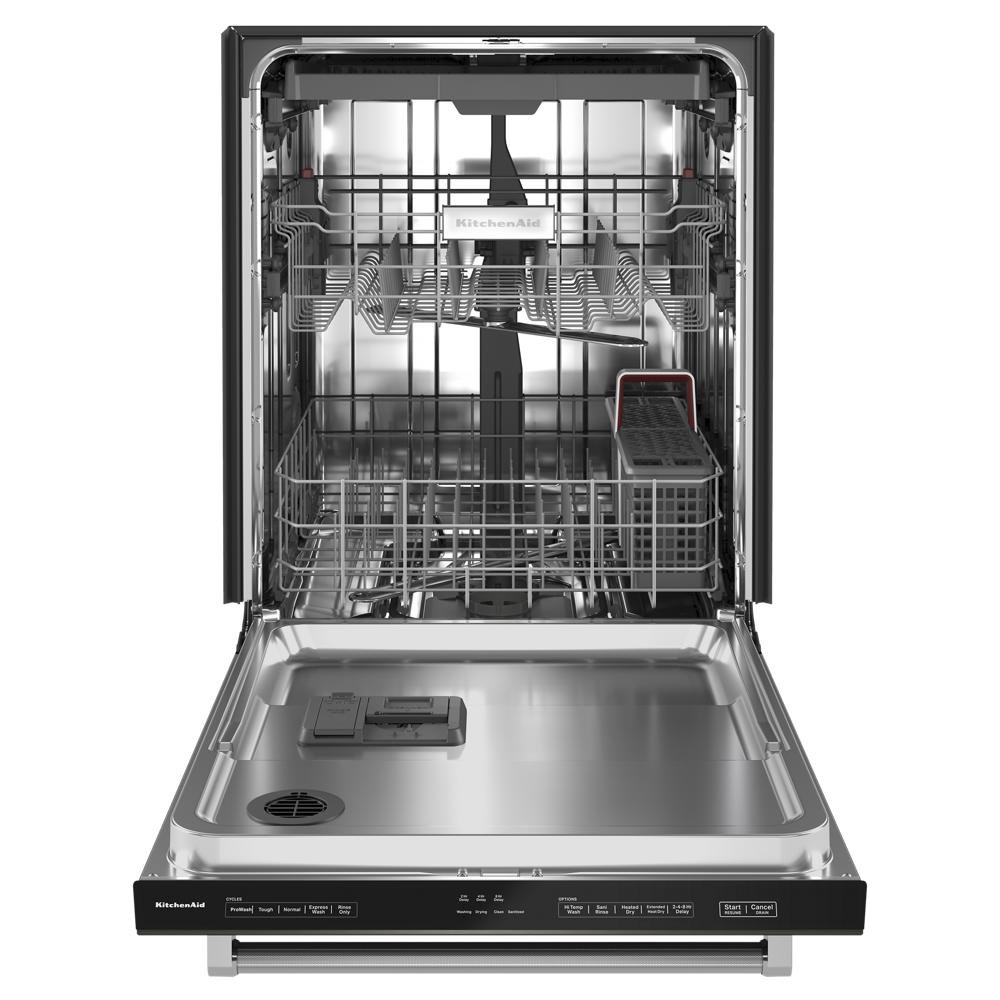 Model: KDTE204KBS | KitchenAid Third Level Utensil Rack Dishwasher with 30+ Total Wash Jets, 39 dBA
