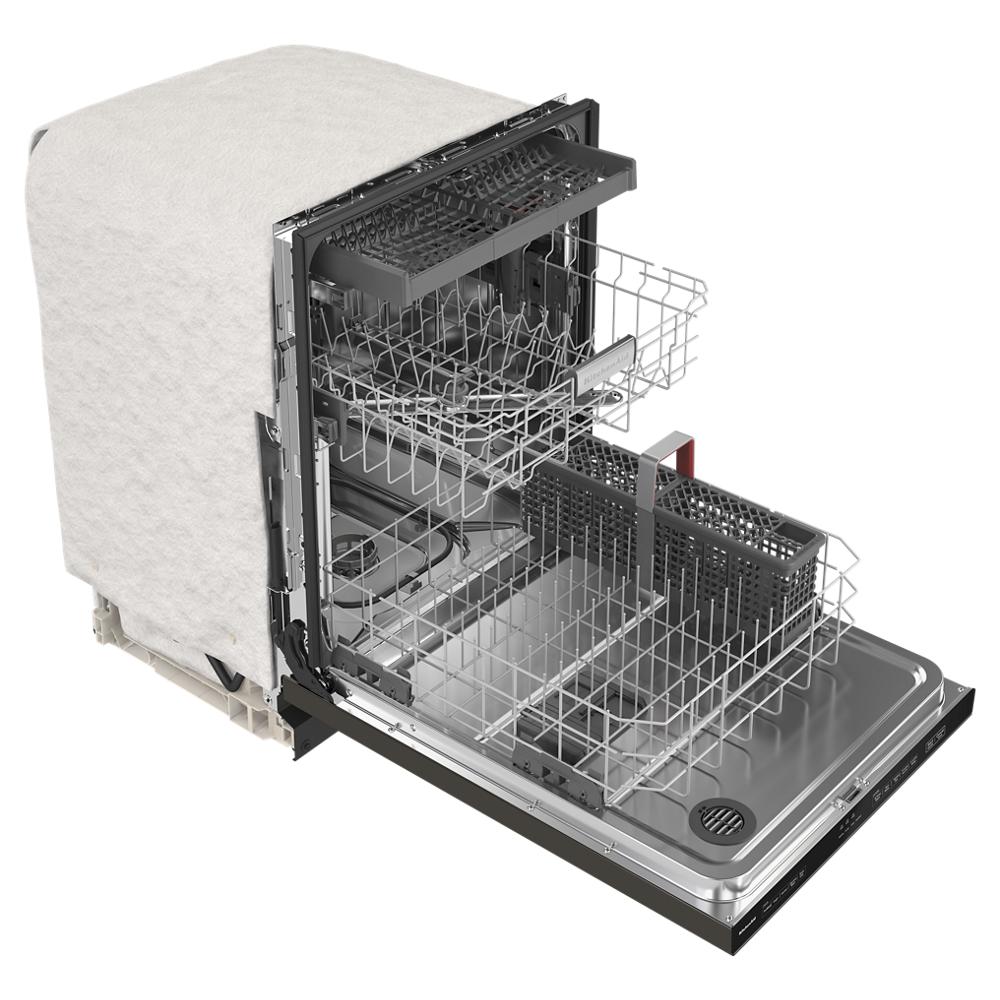Model: KDTE204KBS | KitchenAid Third Level Utensil Rack Dishwasher with 30+ Total Wash Jets, 39 dBA