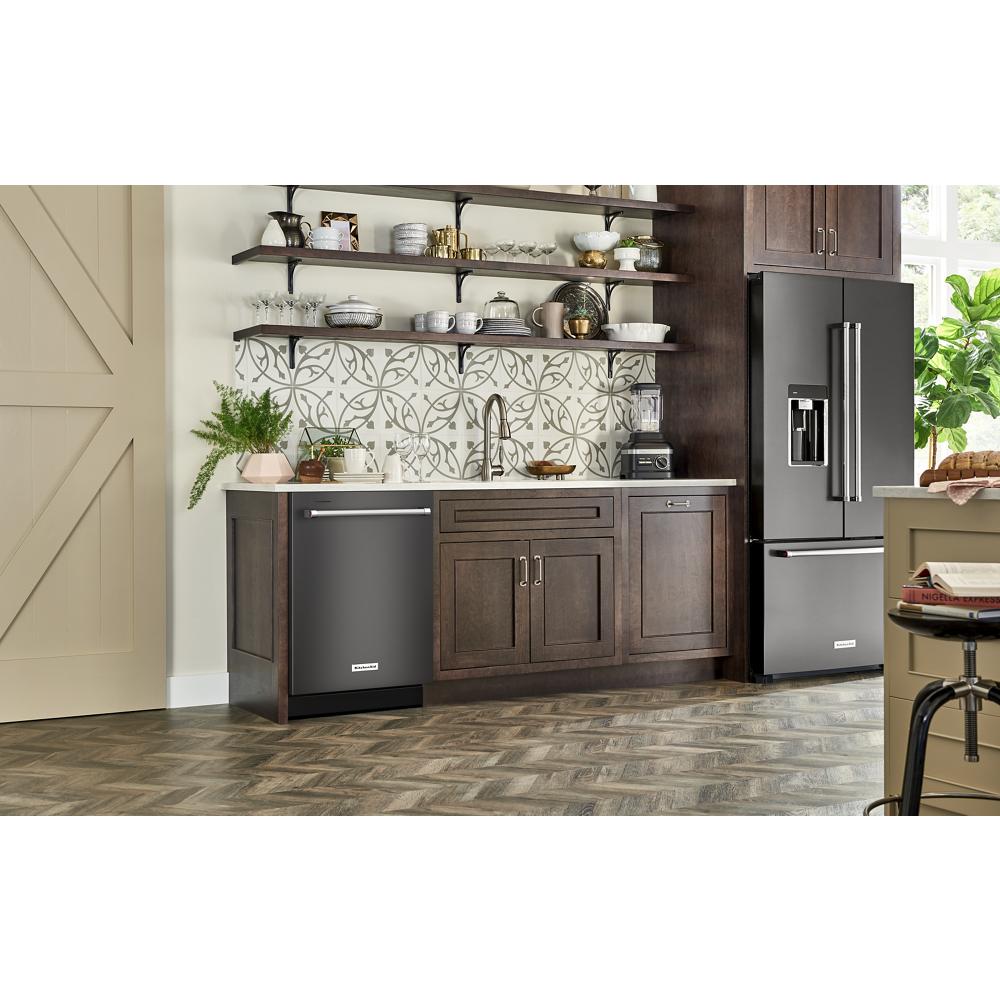 Model: KDTE204KBS | KitchenAid Third Level Utensil Rack Dishwasher with 30+ Total Wash Jets, 39 dBA