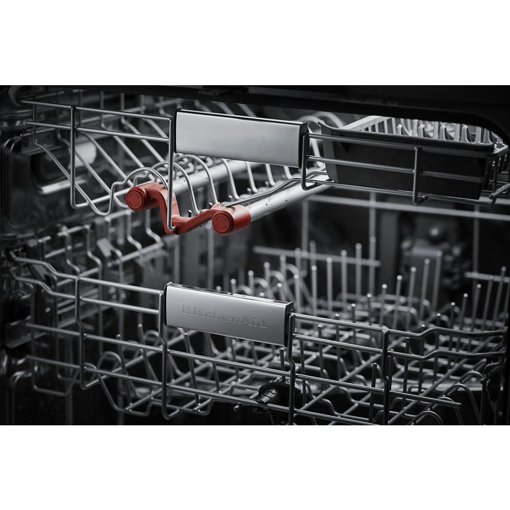 Model: KDTM404KBS | KitchenAid 360° Max Jets™ Third Rack Dishwasher with 50+ Total Wash Jets, 44 dBA