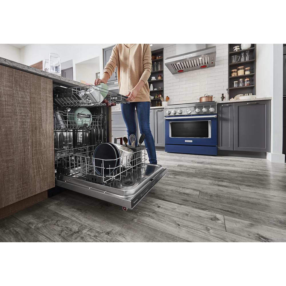 Model: KDTM404KBS | KitchenAid 360° Max Jets™ Third Rack Dishwasher with 50+ Total Wash Jets, 44 dBA
