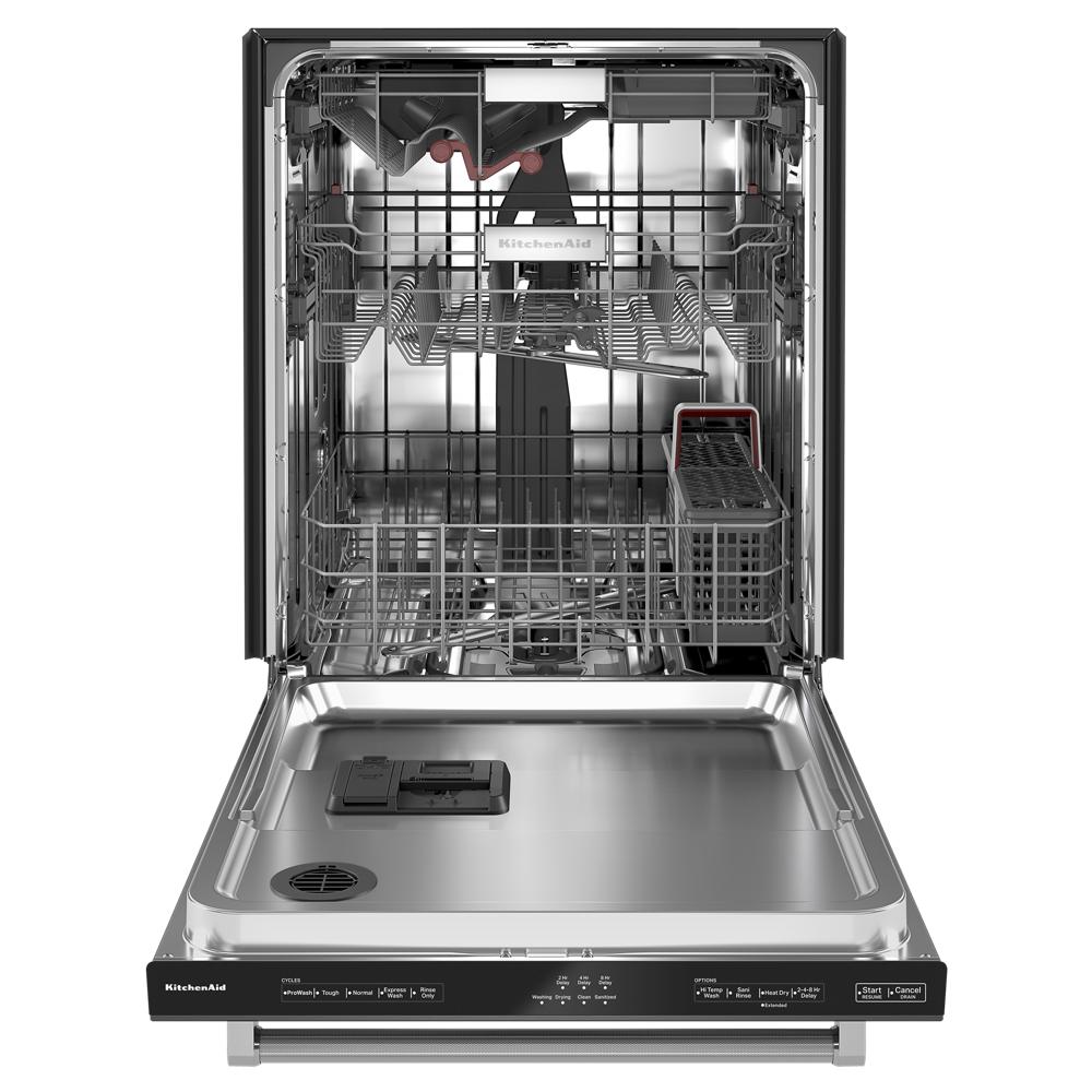 Model: KDTM404KBS | KitchenAid 360° Max Jets™ Third Rack Dishwasher with 50+ Total Wash Jets, 44 dBA