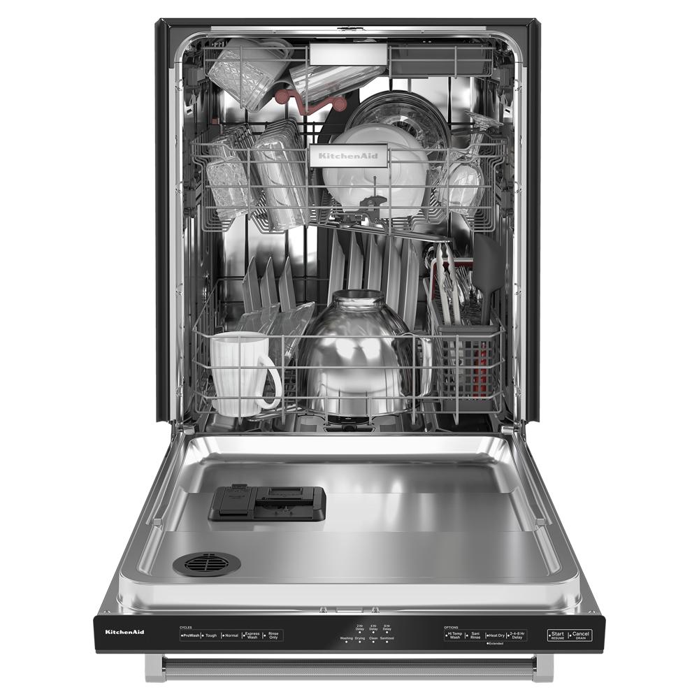 Model: KDTM404KBS | KitchenAid 360° Max Jets™ Third Rack Dishwasher with 50+ Total Wash Jets, 44 dBA