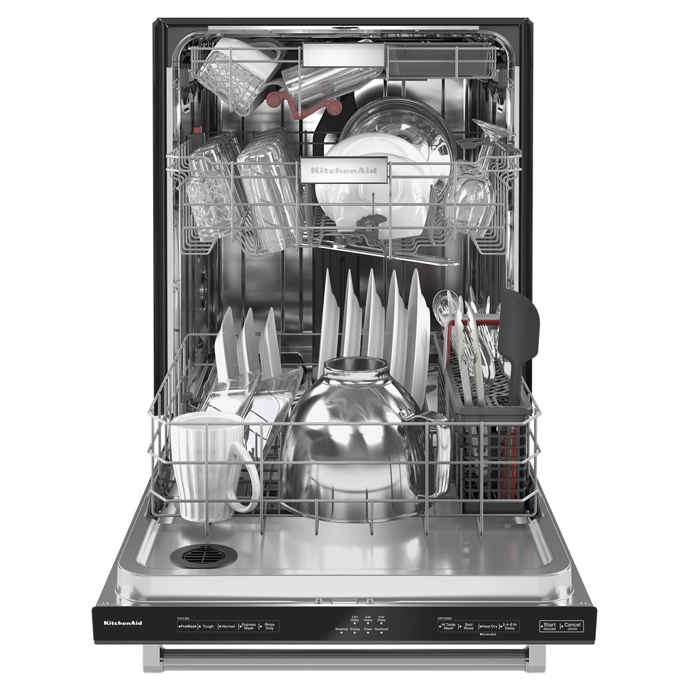 Model: KDTM404KBS | KitchenAid 360° Max Jets™ Third Rack Dishwasher with 50+ Total Wash Jets, 44 dBA