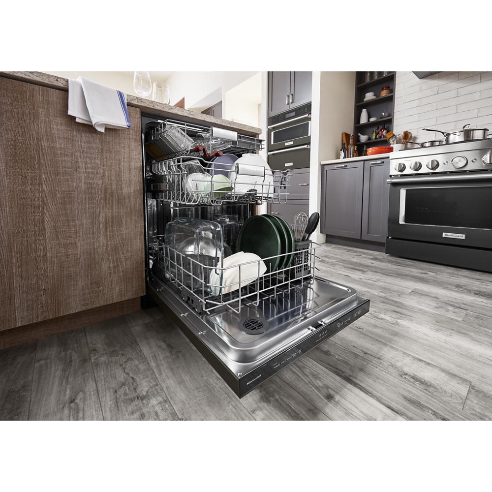 Model: KDTM404KBS | KitchenAid 360° Max Jets™ Third Rack Dishwasher with 50+ Total Wash Jets, 44 dBA
