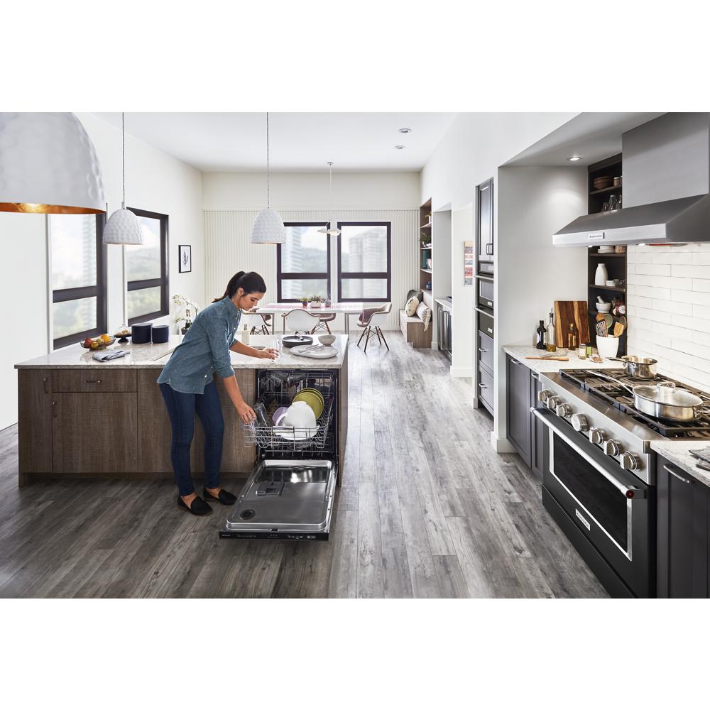 Model: KDTM404KBS | KitchenAid 360° Max Jets™ Third Rack Dishwasher with 50+ Total Wash Jets, 44 dBA