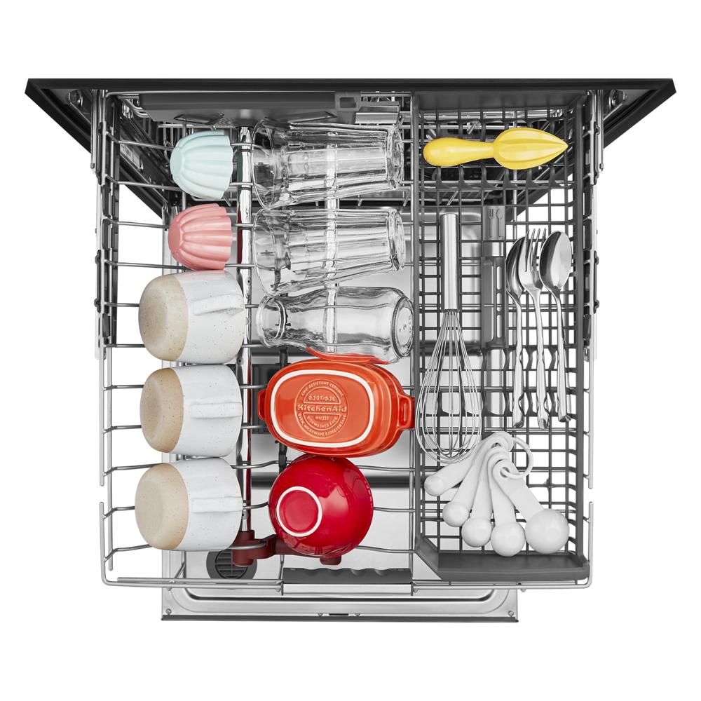 Model: KDTM804KPS | KitchenAid 360° Max Jets™ Third Rack Dishwasher with Stainless Steel Third Rack Wash Jets, 44 dBA