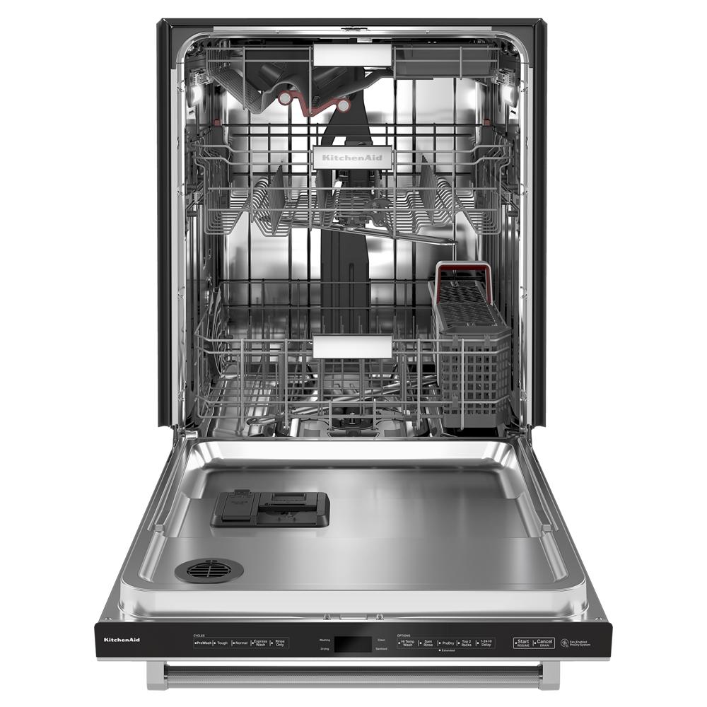 Model: KDTM804KPS | KitchenAid 360° Max Jets™ Third Rack Dishwasher with Stainless Steel Third Rack Wash Jets, 44 dBA