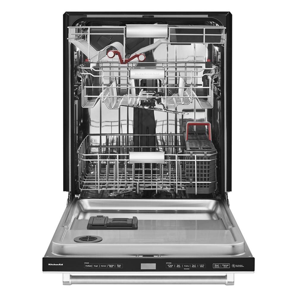 Model: KDTM804KPS | KitchenAid 360° Max Jets™ Third Rack Dishwasher with Stainless Steel Third Rack Wash Jets, 44 dBA
