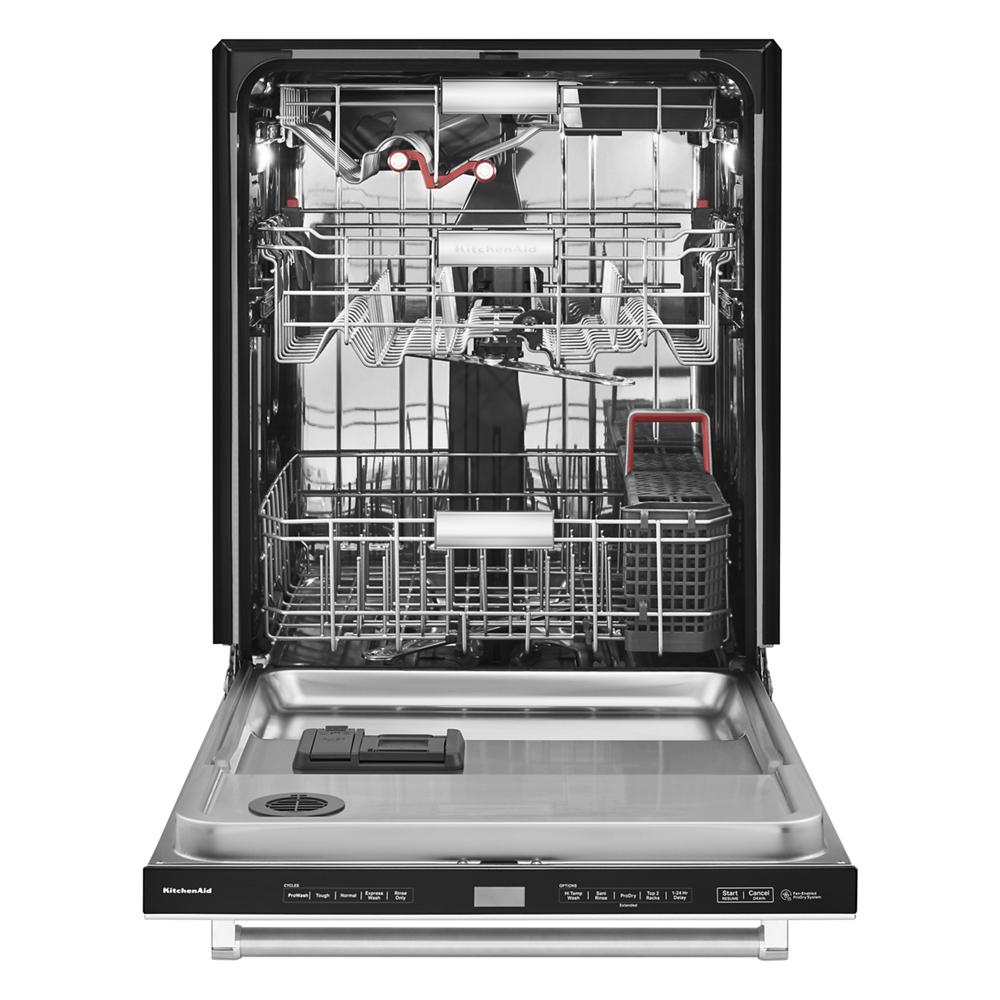 Model: KDTM804KPS | KitchenAid 360° Max Jets™ Third Rack Dishwasher with Stainless Steel Third Rack Wash Jets, 44 dBA