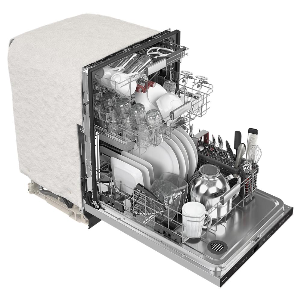 Model: KDTM804KPS | KitchenAid 360° Max Jets™ Third Rack Dishwasher with Stainless Steel Third Rack Wash Jets, 44 dBA