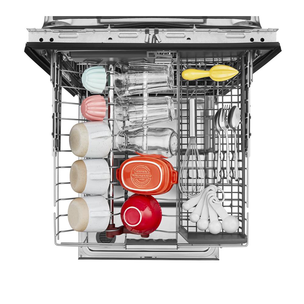 Model: KDTM804KPS | KitchenAid 360° Max Jets™ Third Rack Dishwasher with Stainless Steel Third Rack Wash Jets, 44 dBA
