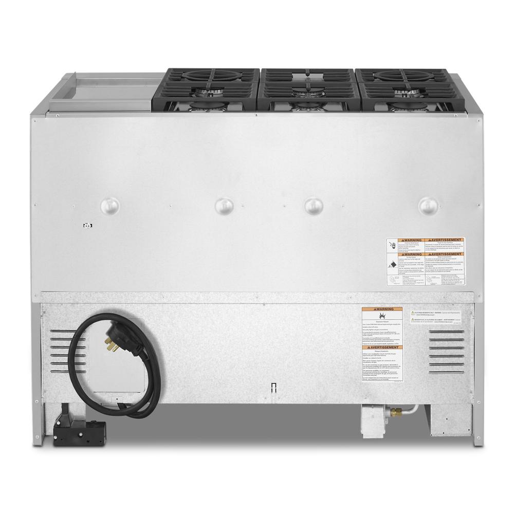 Model: KFDC558JYP | KitchenAid KitchenAid® 48'' Smart Commercial-Style Dual Fuel Range with Griddle