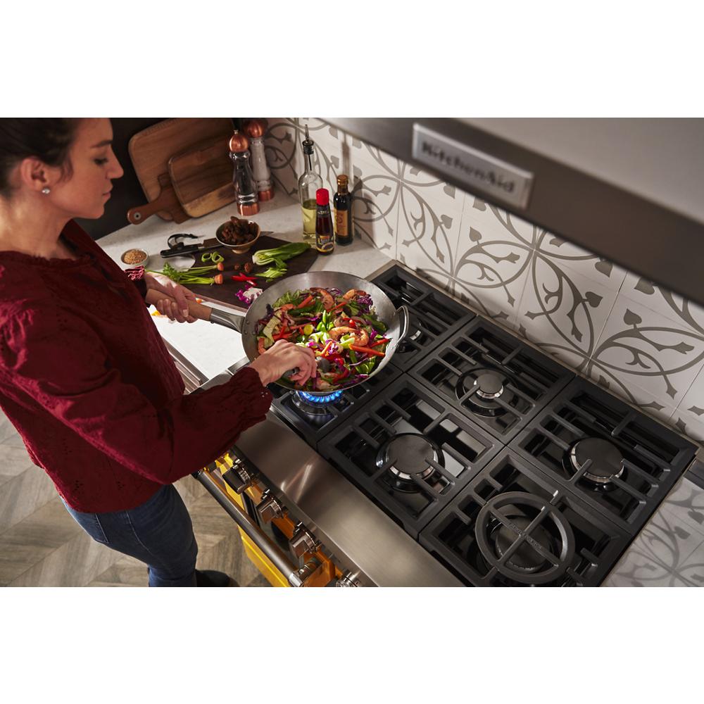 Model: KFDC558JYP | KitchenAid KitchenAid® 48'' Smart Commercial-Style Dual Fuel Range with Griddle
