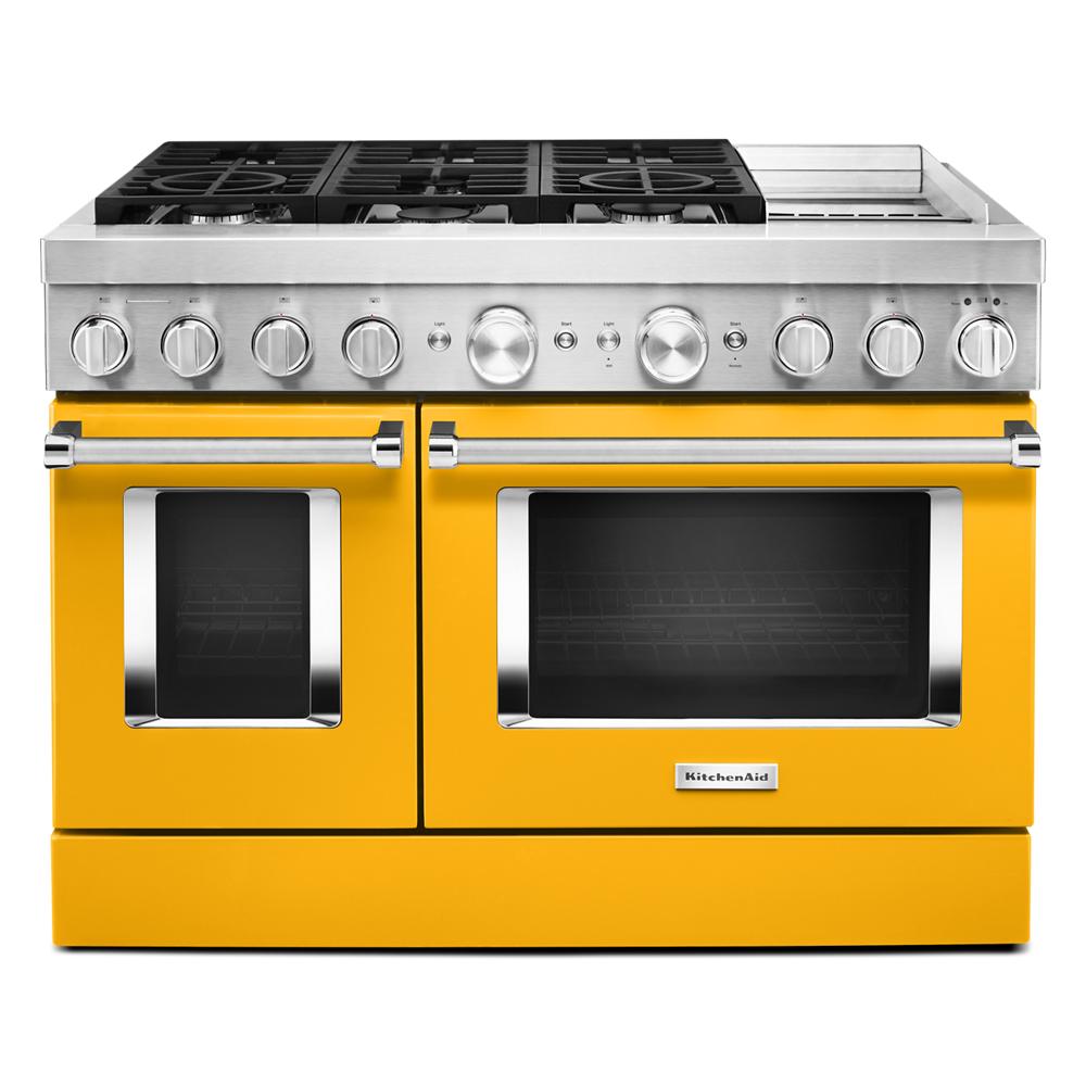 KitchenAid KitchenAid® 48'' Smart Commercial-Style Dual Fuel Range with Griddle