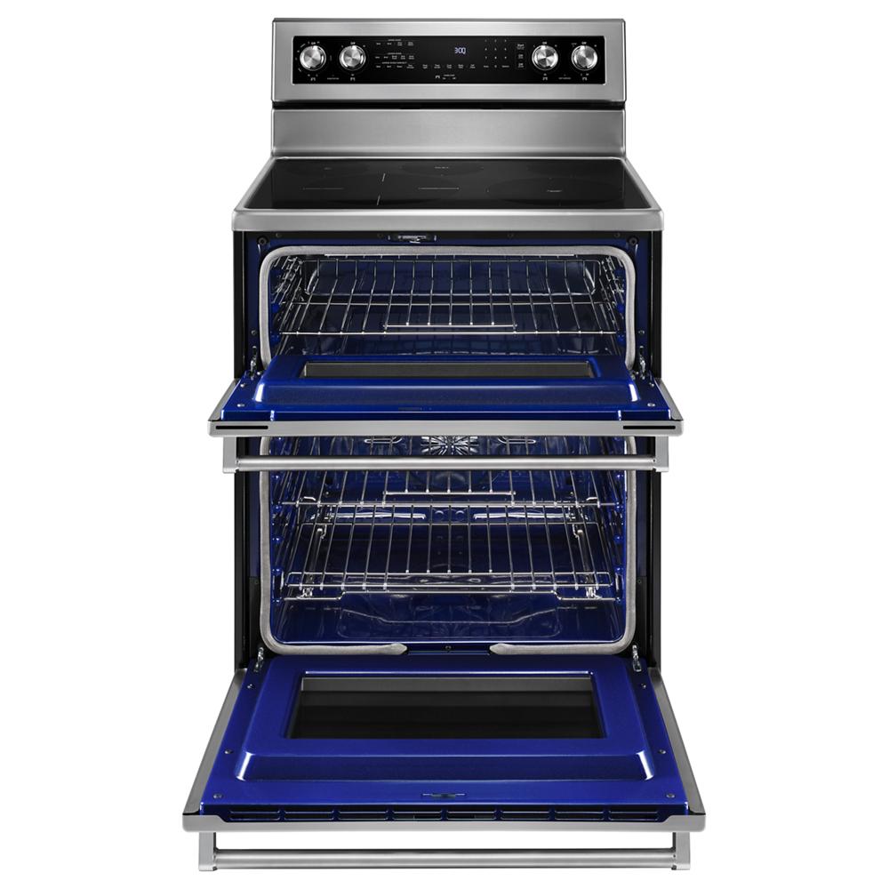 KitchenAid 30-Inch 5 Burner Electric Double Oven Convection Range