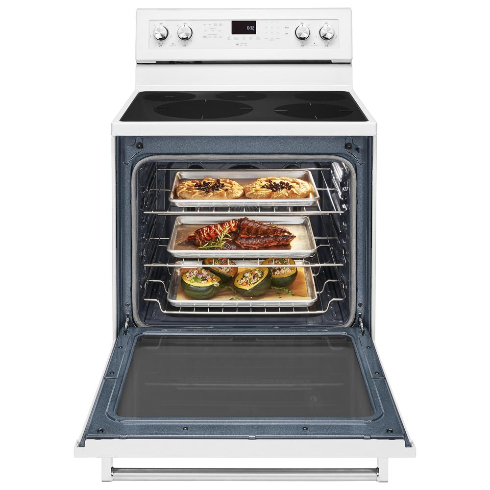 Model: KFEG500EWH-3 | KitchenAid 30-Inch 5-Element Electric Convection Range
