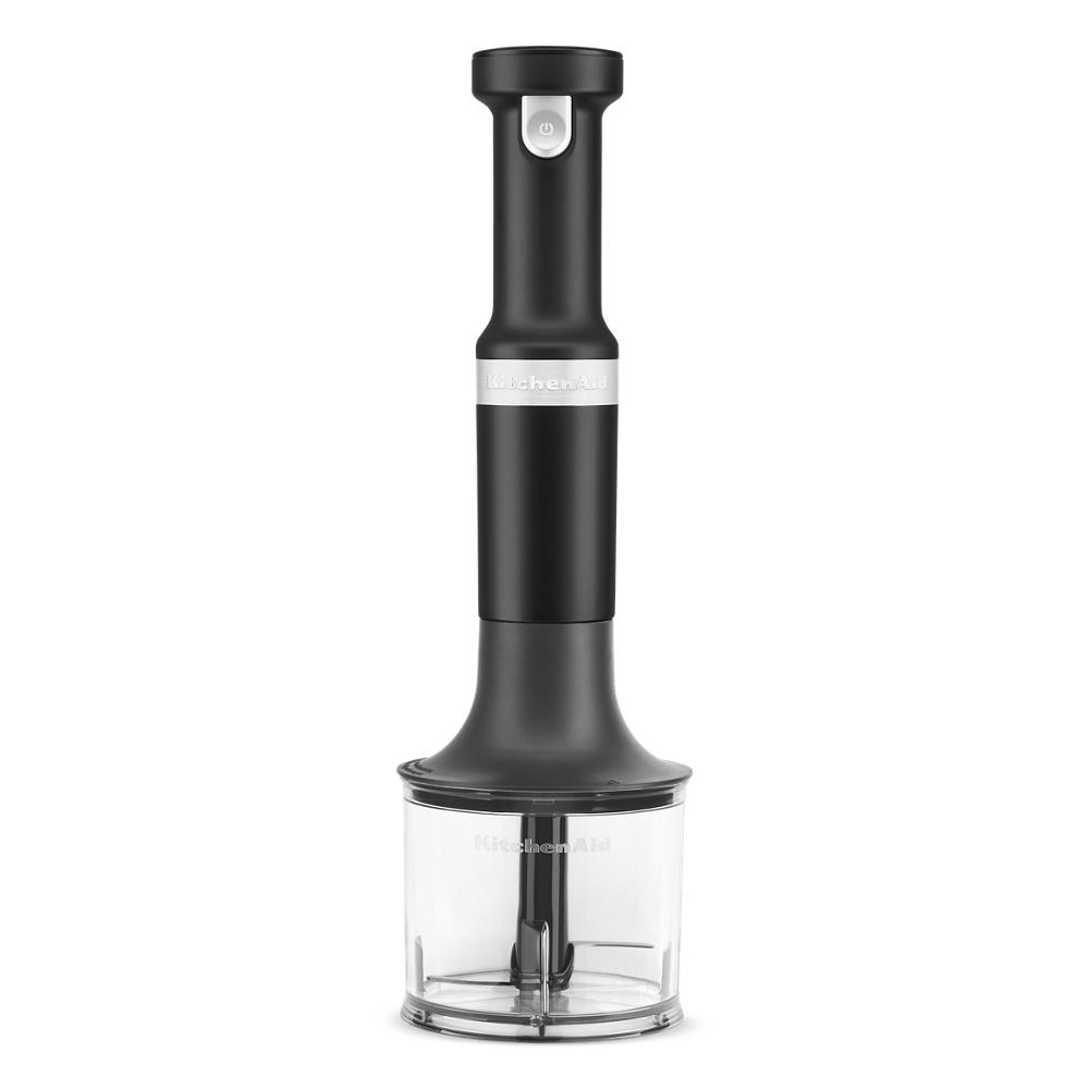 Model: KHBBV83BM | KitchenAid Cordless Variable Speed Hand Blender with Chopper and Whisk Attachment
