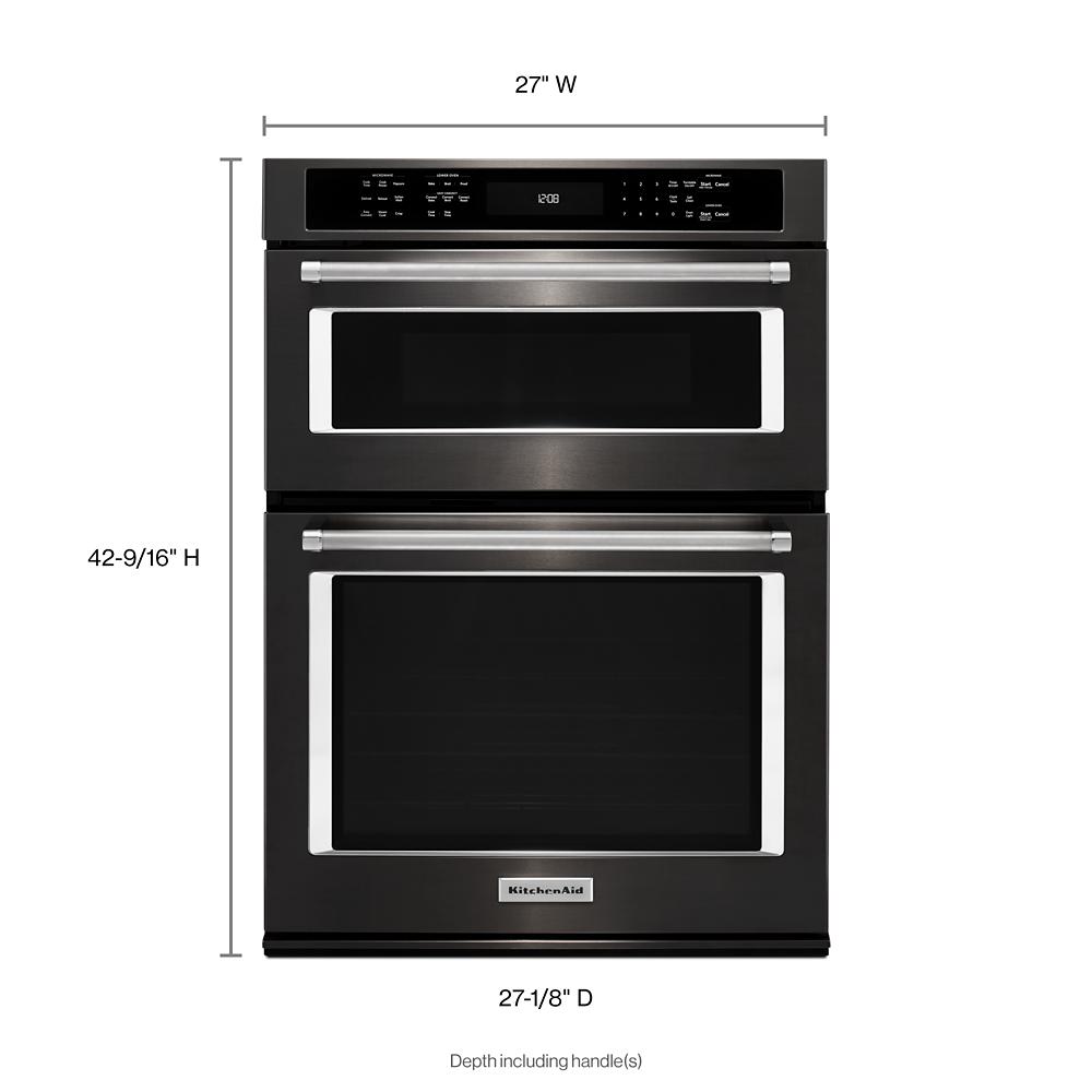 Model: KOCE507EBS | KitchenAid 27" Combination Wall Oven with Even-Heat™  True Convection (lower oven)