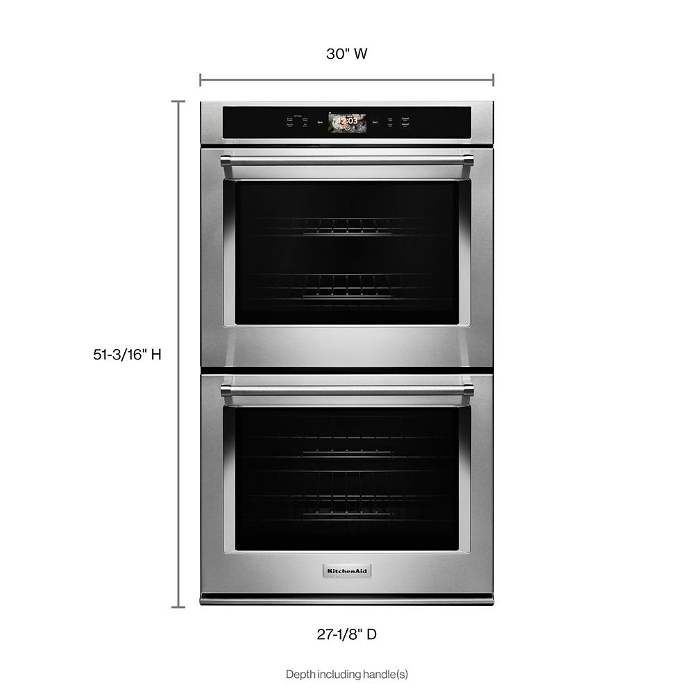 Model: KODE900HSS-9 | KitchenAid Smart Oven+ 30" Double Oven with Powered Attachments